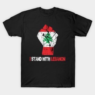 i stand with lebanon freedom co T-Shirt